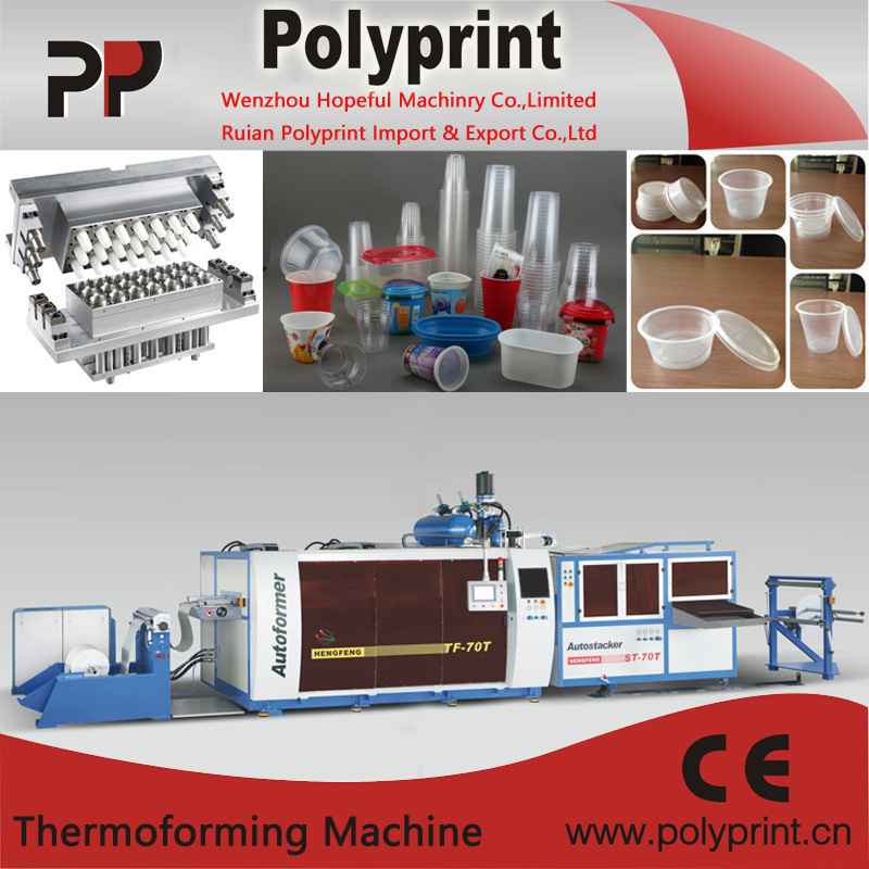 Plastic Cup Thermoforming Machine Wtih High Capacity (PPTF-70T)