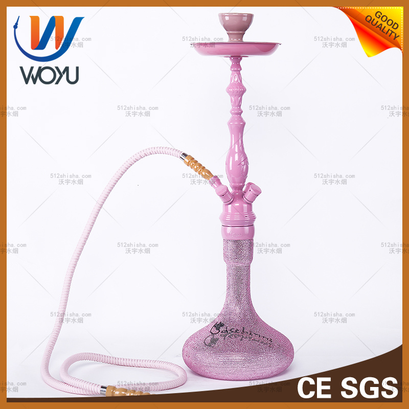 Zinc Alloy Material Hookah Water Pipe Glass Shisha