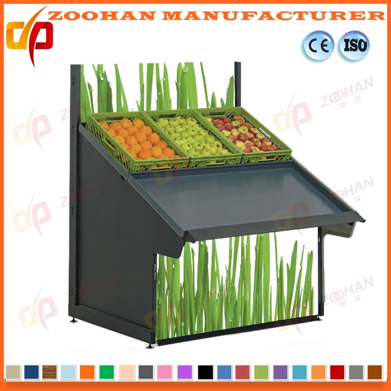 Metallic Fruit and Vegetable Display Shelves Rack for Supermaket (Zhv36)