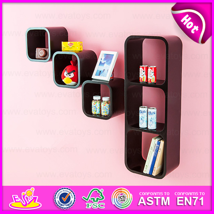 2015 Factory Price Square Style MDF Cube Shelf, Low Price Wall Decoration Wooden Cube Shelf, Decorative Wall MDF Shelving W08c099b