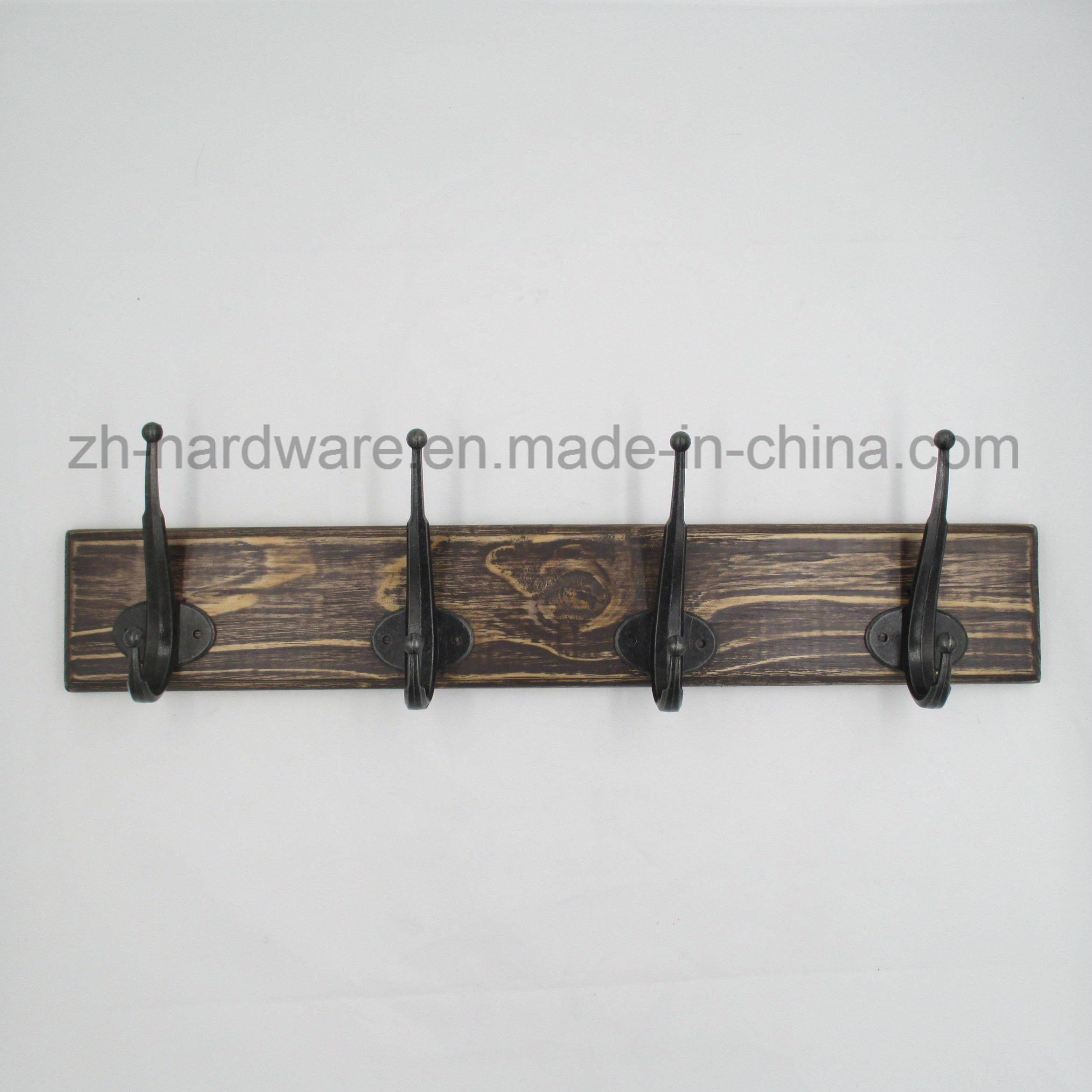 High-Grade Beautiful Clothes Hook Wooden & Metal Board Hook (ZH-7033)