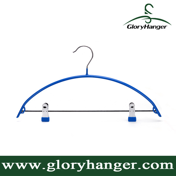 2016 PVC Shirt Hanger with Metal Bar/Metal Clips