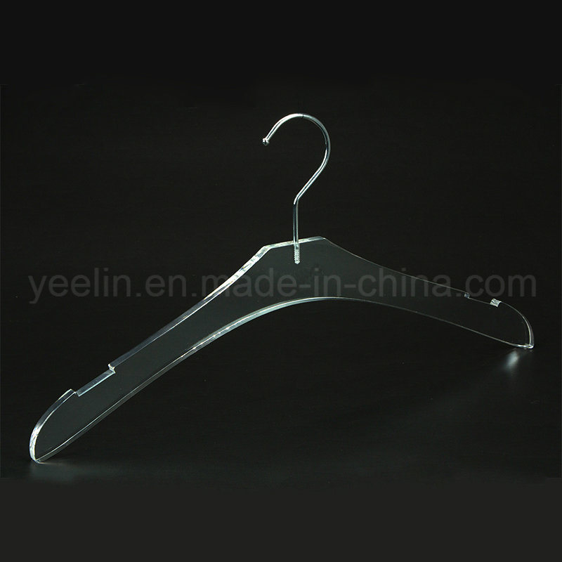 Luxury Transparent Acrylic Top Hanger for Coat