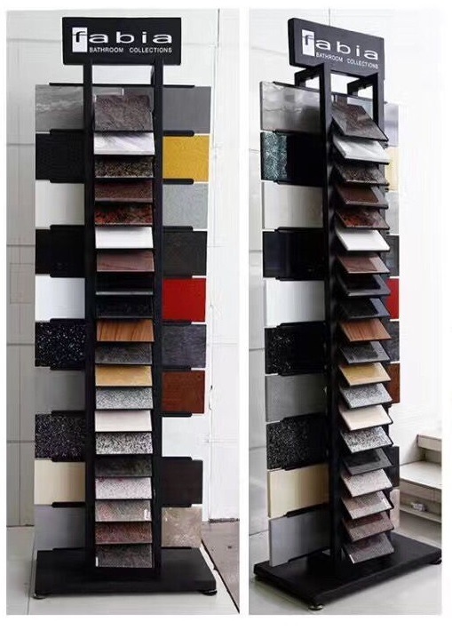 Stone Samples Waterfall Metal Display Rack