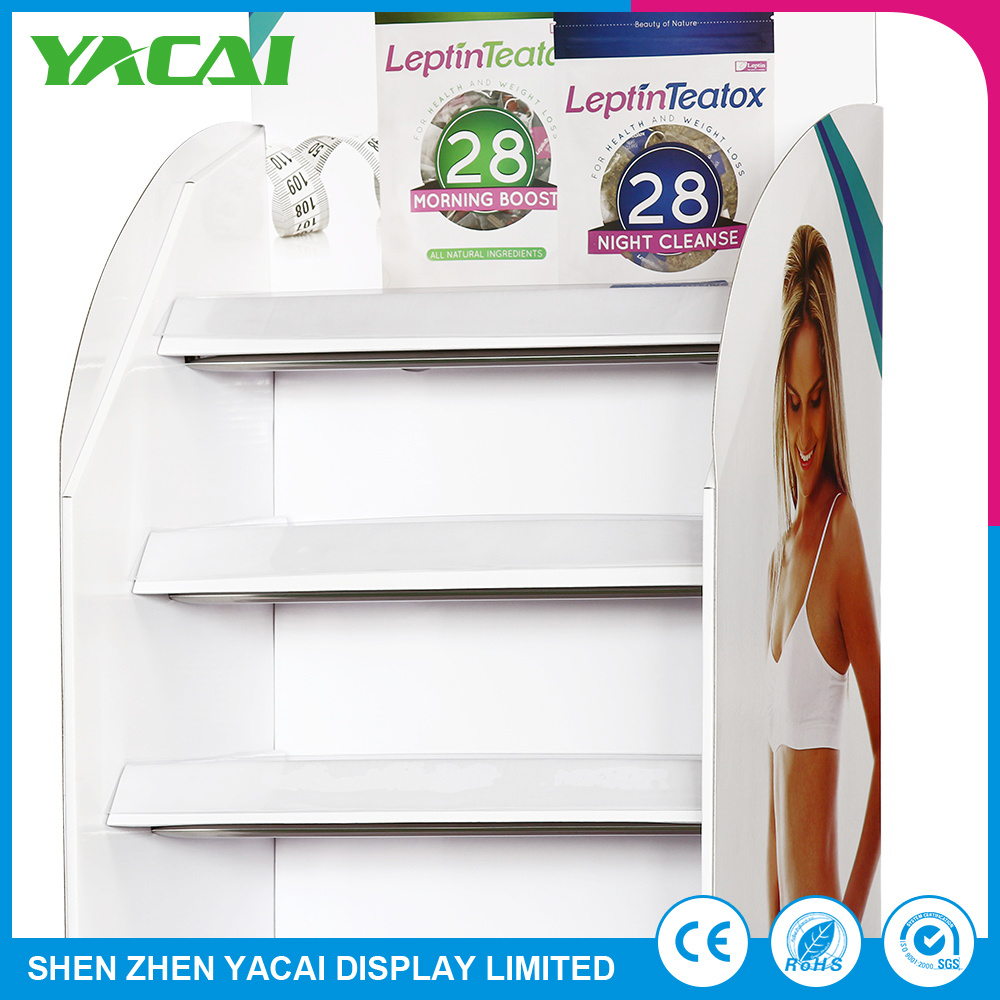 Store Paper Connect Floor Display Stand Acrylic Rack