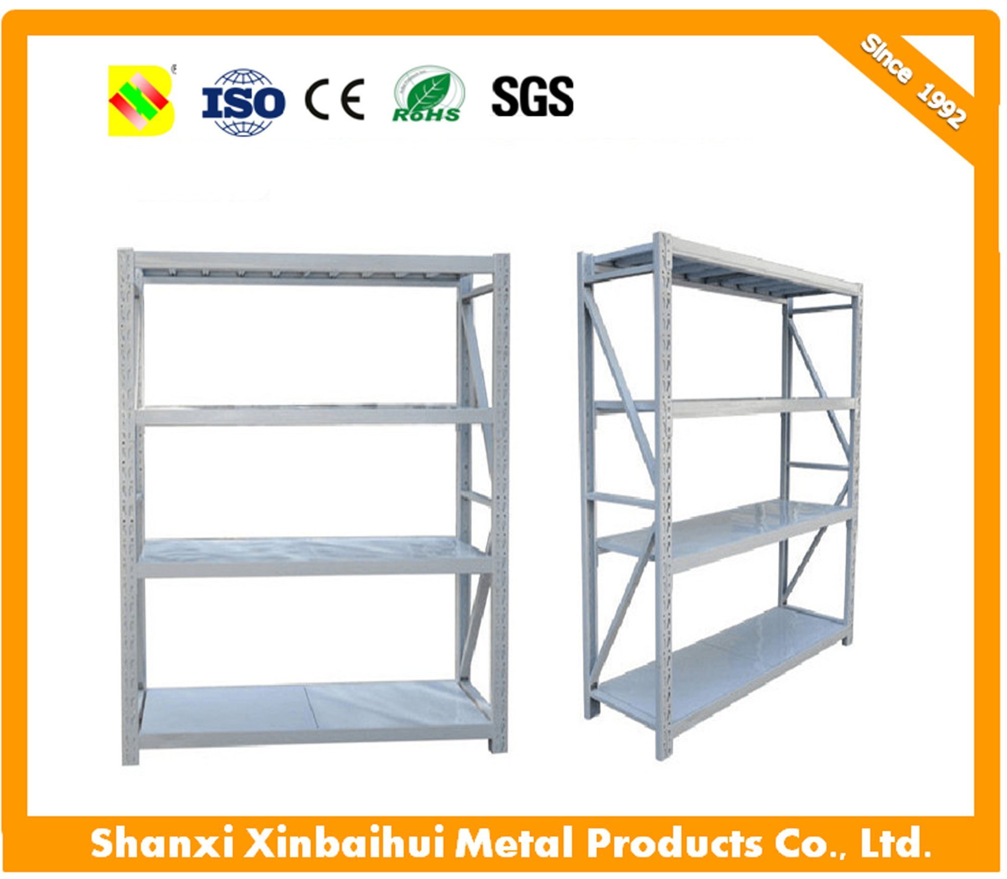 Light Duty Metal Storage Shelving Racks / Steel Rack / Modern Cheap Goods Shelf