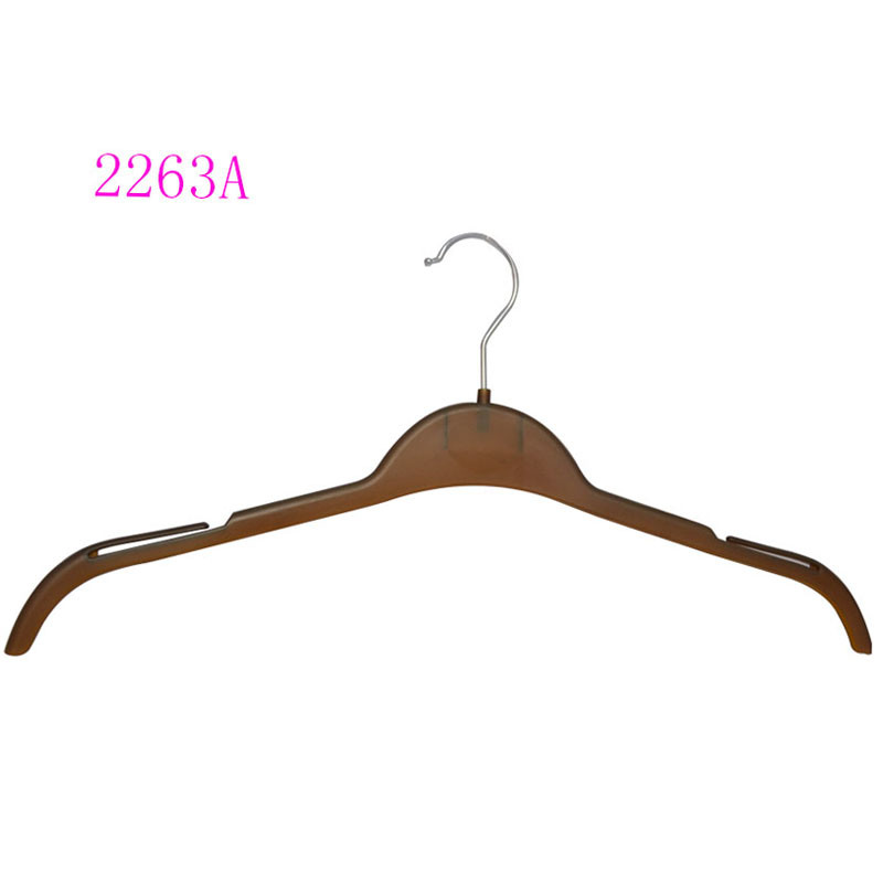 Wooden Looking Shirt Hanger Flat Style Custom