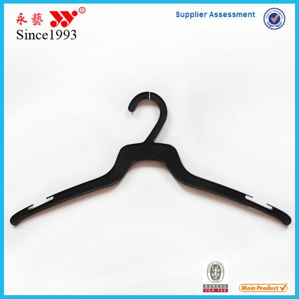 Custom Disposable Black Plastic Cheapest Shirts Hangers