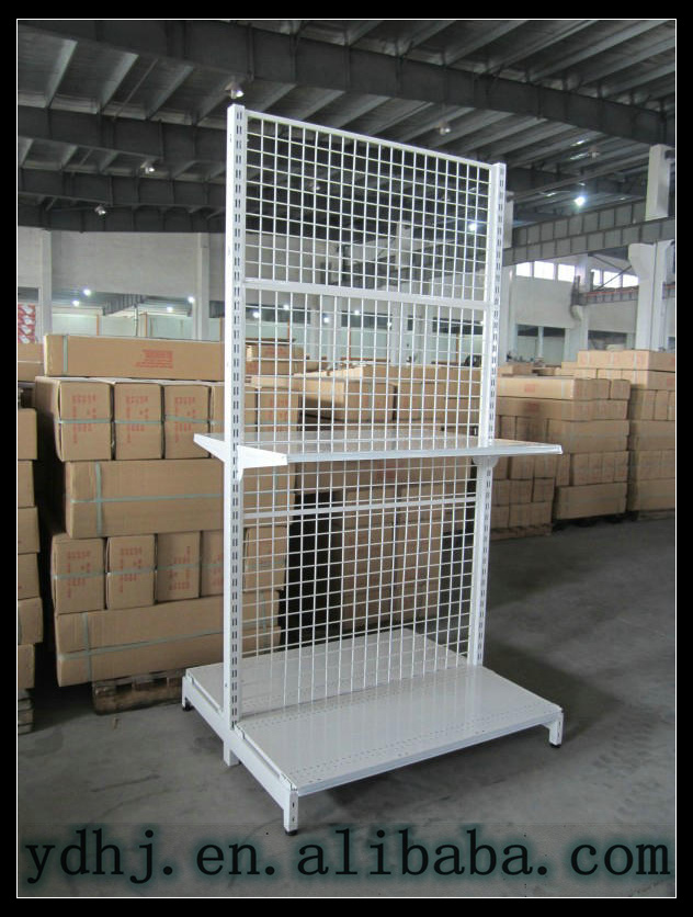 Medium Duty Hot Sale Mesh Wire Back Supermarket Shelf