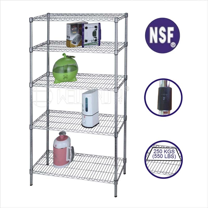 NSF Heavy Duty Chrome Plated Commercial Wire Shelving Rack