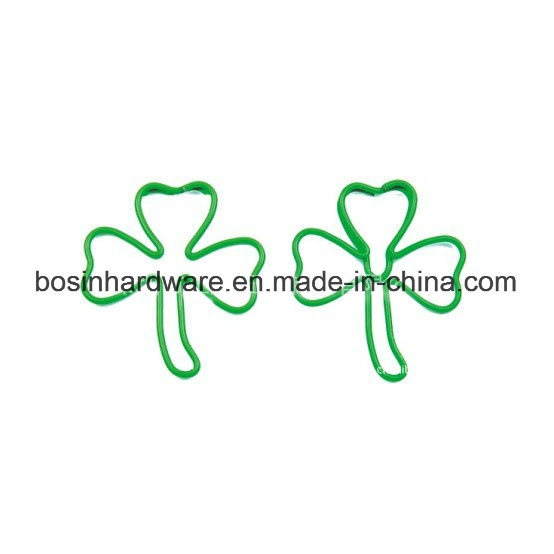 Green Leaf Shape Customized Paper Clip