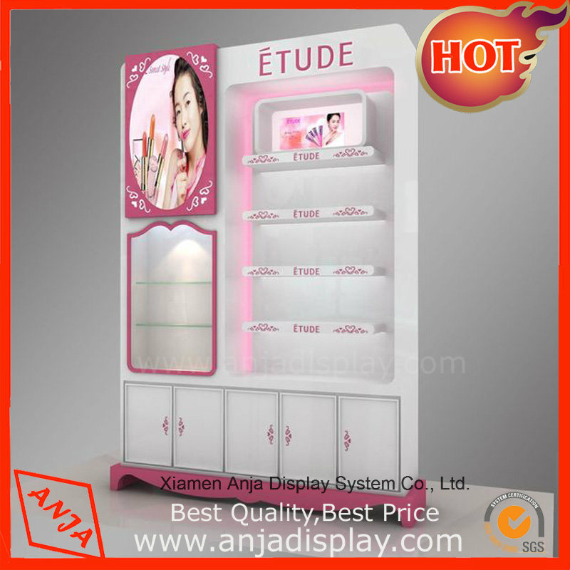 Wooden Cosmetic Display Case for Store