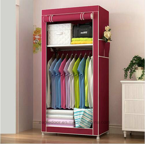 Modern Simple Wardrobe Household Fabric Folding Cloth Ward Storage Assembly King Size Reinforcement Combination Simple Wardrobe (FW-31D)