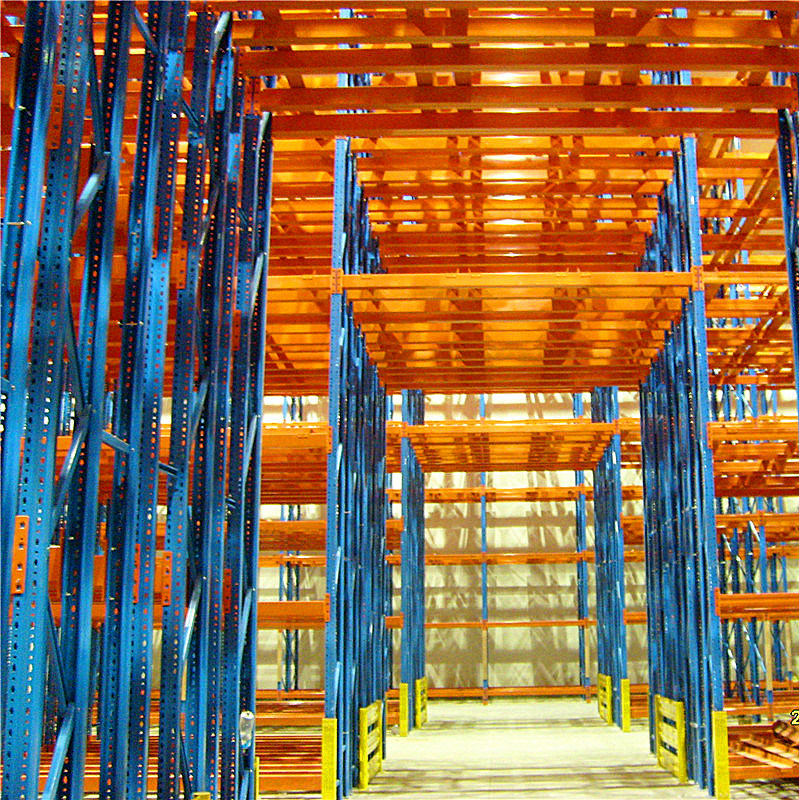 Warehouse Storage Rack for Double Deep Pallet Stacking