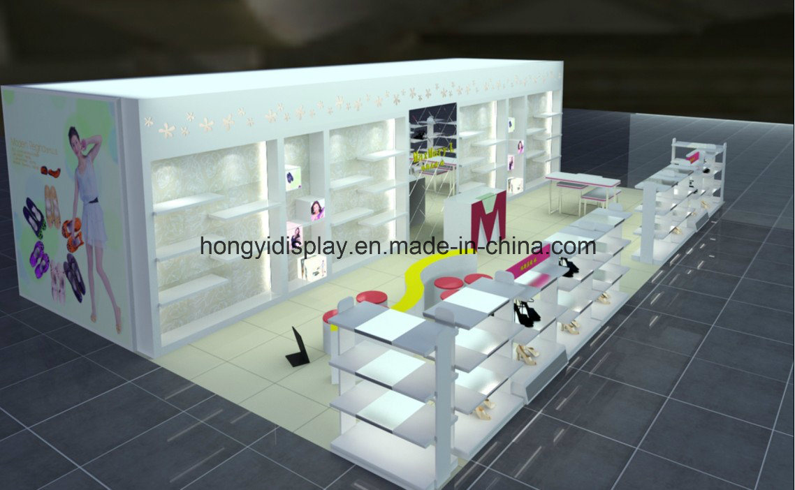 Beautiful Decoration Shoe Shop, Shoe Showcase Design for Women