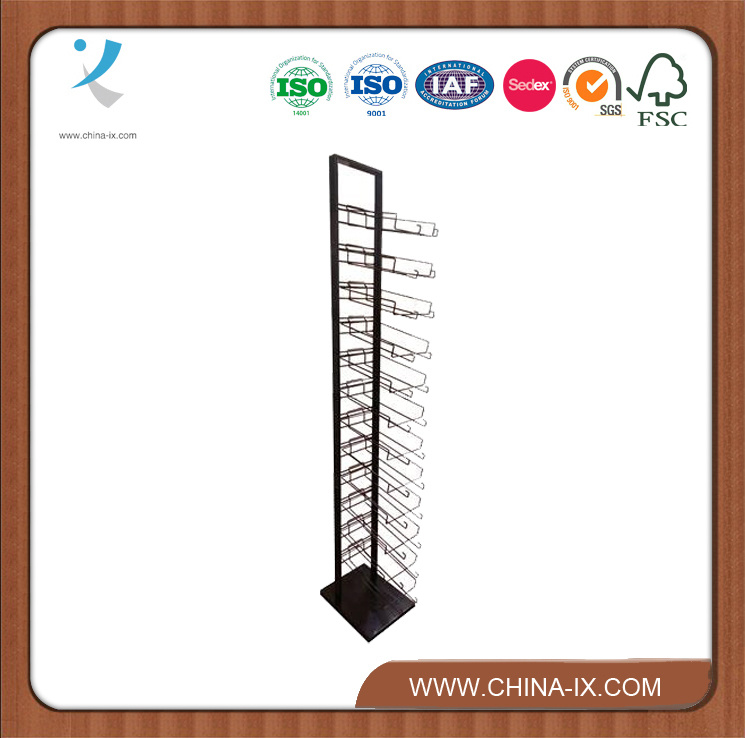 Black Floor Standing Hat Rack Tower