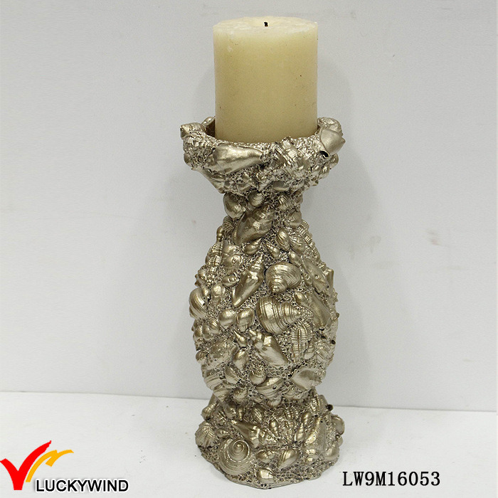 Resin Antique Pillar Candle Holder for Wedding