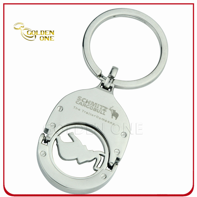 Supermarket Shopping Cart Trolley Coin Holder Key Ring