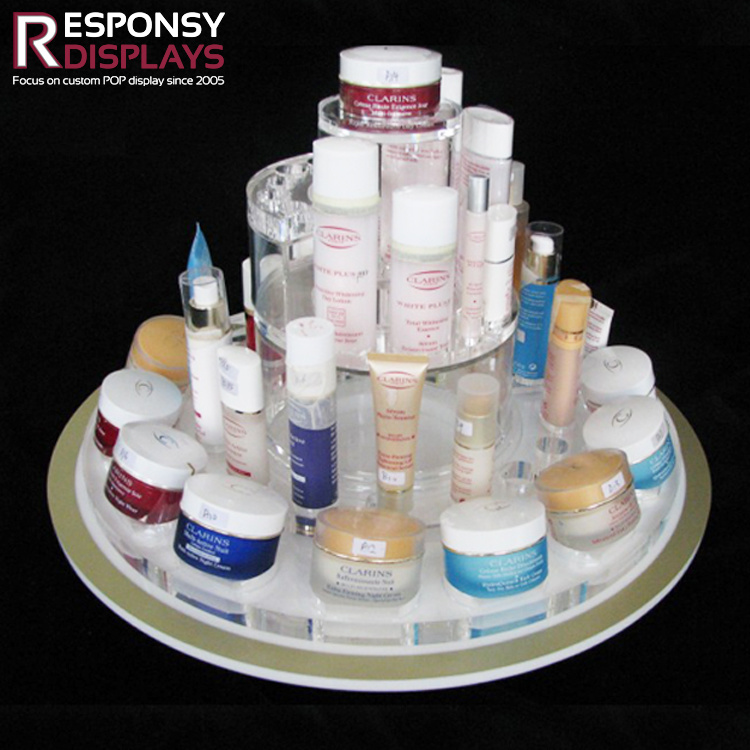 PMMA Counter Makeup Display Rack