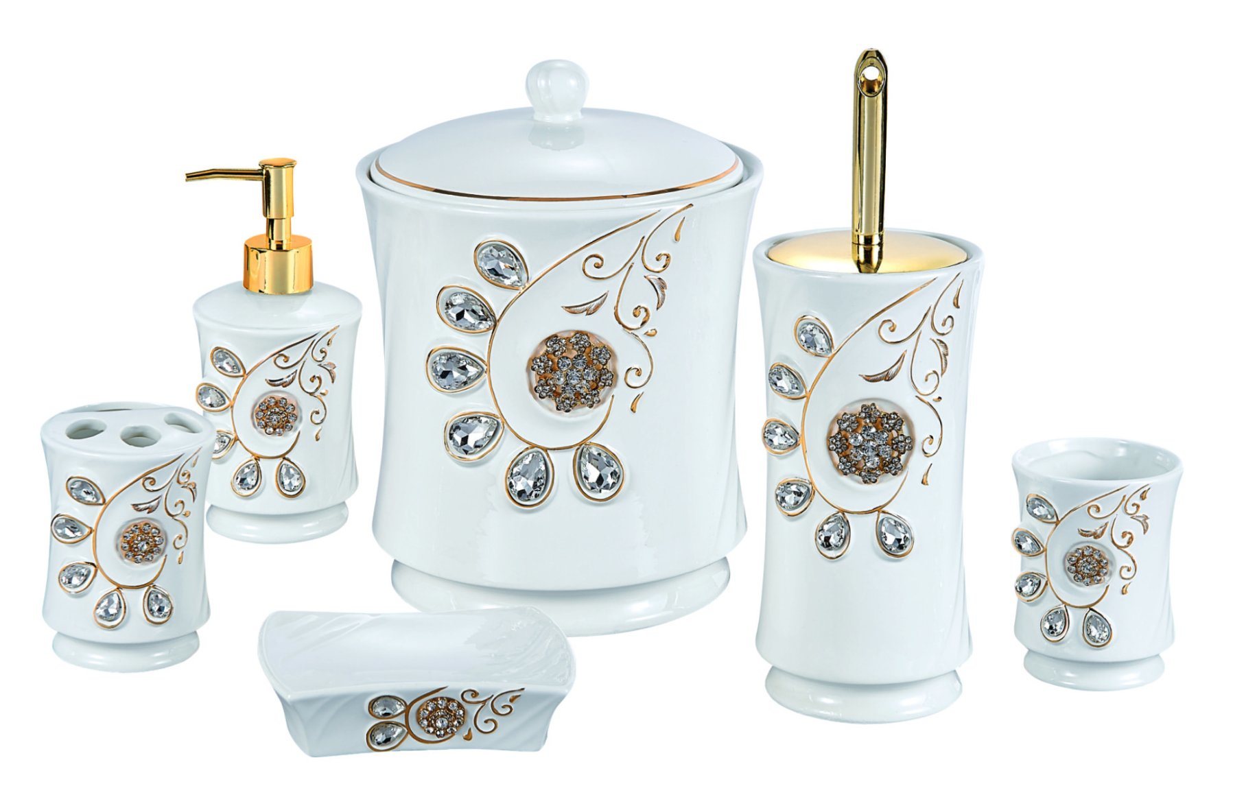 6PCS Ceramic Bath Set