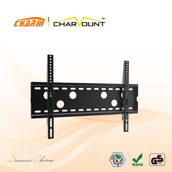 Low Mounting Profile Heavy-Duty Fixed Metal LED TV Bracket (CT-PLB-ND112S)