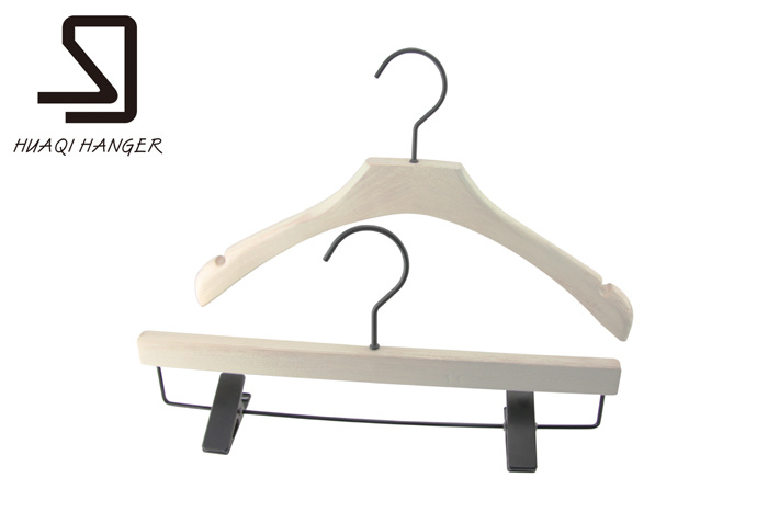 Laminated White Coat Wood Hanger