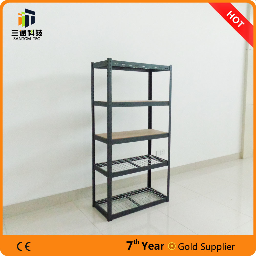 Light Duty Wharehouse Storage Slotted Angle Iron Rack