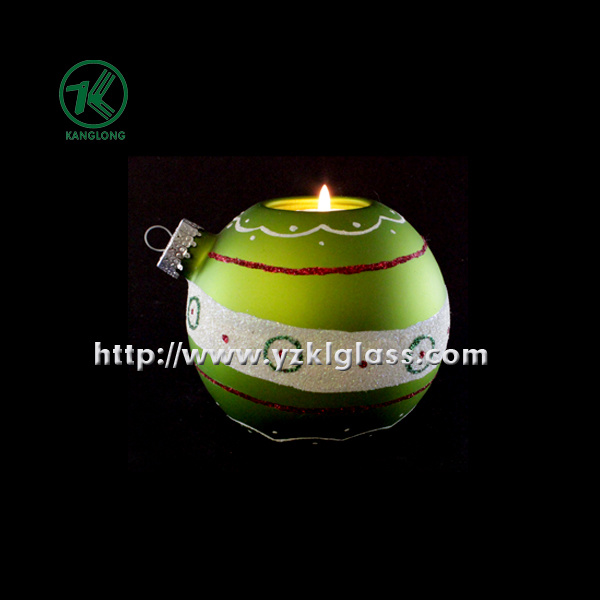 Single Color Glass Candle Cup (KL120929-37E)