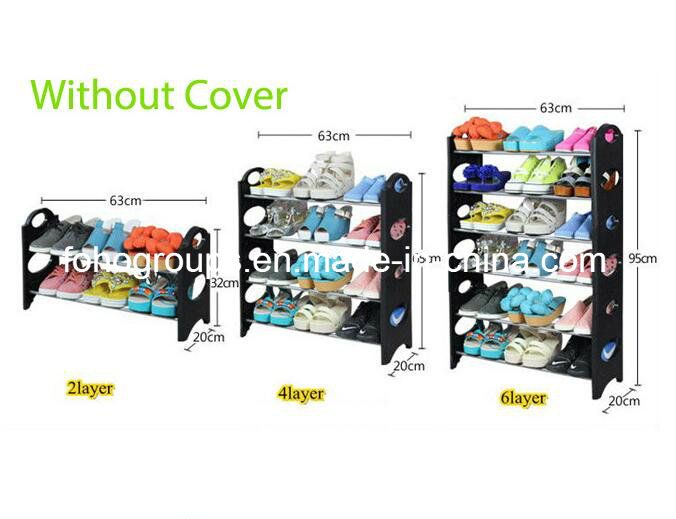 Plastic Shoe Rack PP Iron Shoe Rack Shoe Storage Tower Organizer