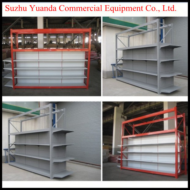 Multi-Function Supermarket Shelf for display Shelf and Storage Rack Combination