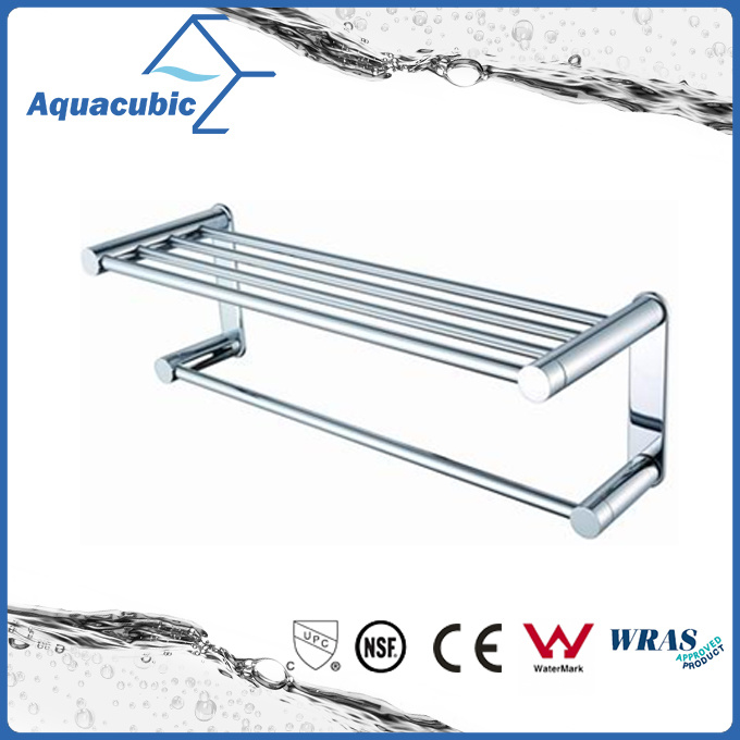 Contemporary Wall Mount Chromed Towel Shelf (AA6618B)