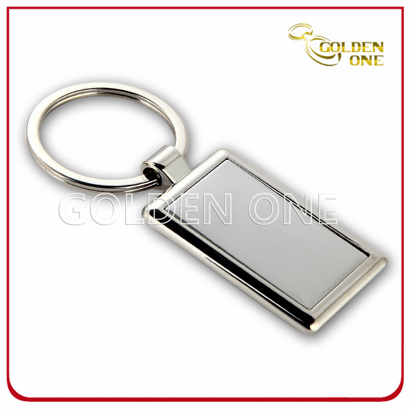 Promotional Gift Nickel Plated Metal Blank Key Ring