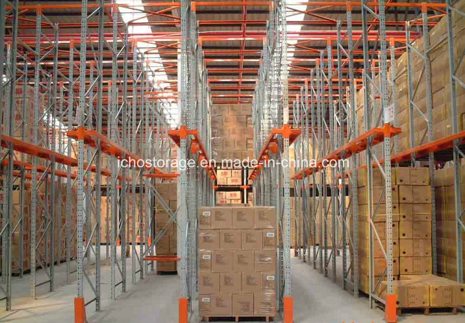 Adjustable Cold-Rolled Selective Pallet Rack for Forklift Drive in