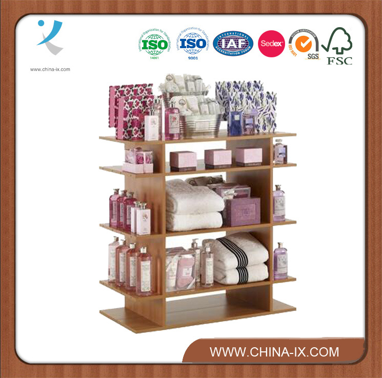 Wooden Display Shelf with 4 Shelves