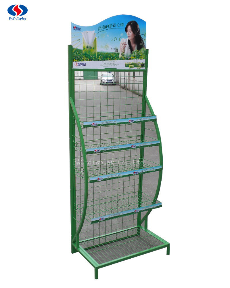 Supermarket Metal Wire Display Rack