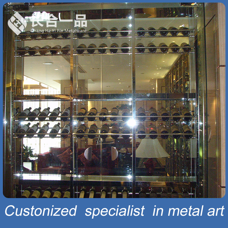 Factory Direct Sale Stainless Steel Wine Multi-Layer Display Rack