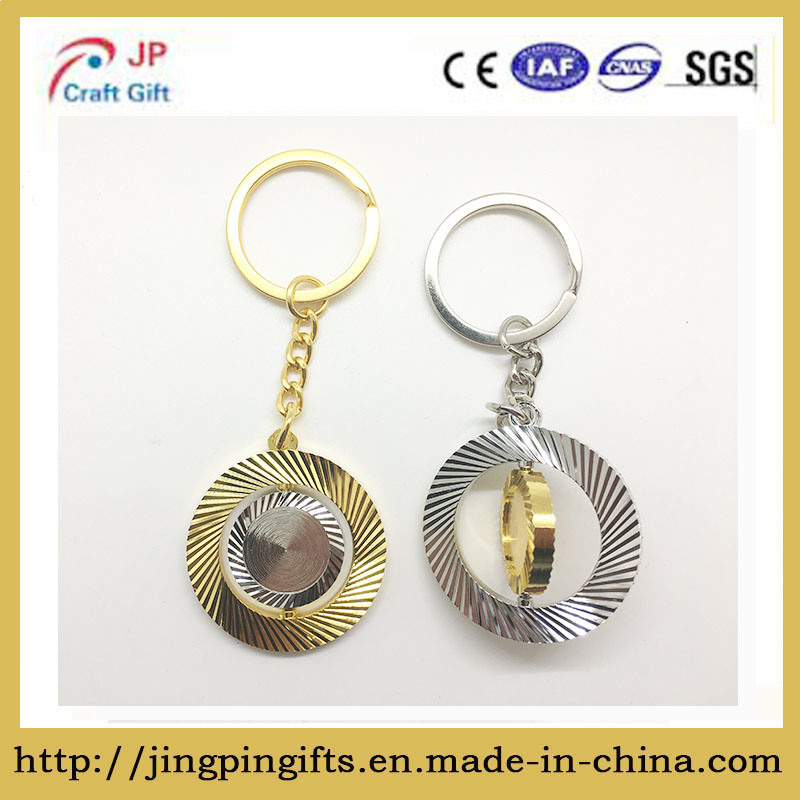 Wholesale Promotional Gift Cheap Fashion Custom Metal Rotate Keychain