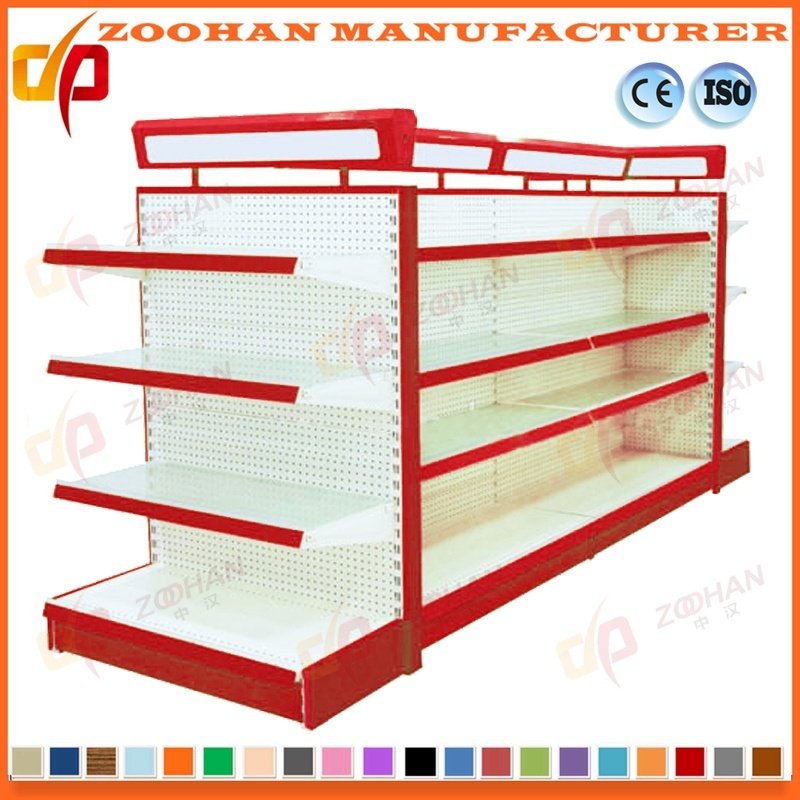 Supermarket Retail Storage Display Shelving Metal Wall Glass Shelves (Zhs438)