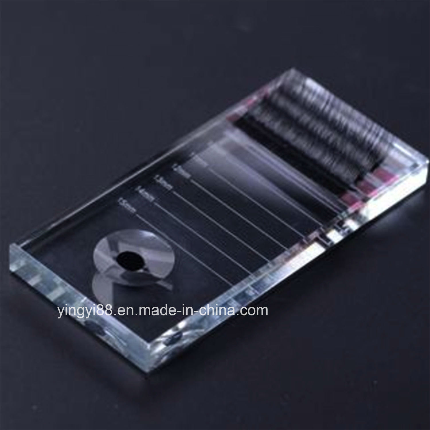 Crystal Acrylic Eyelash Assistant Tray Extension Holder