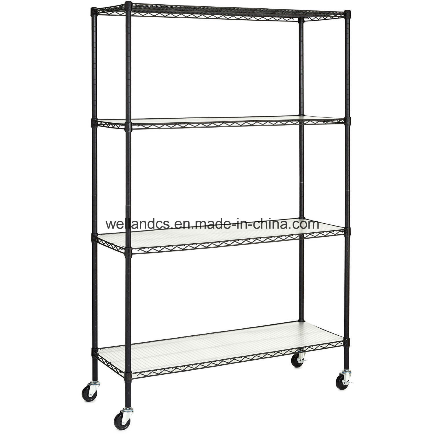 Commercial Garage 4 Shelves 500lbs Heavy Duty Steel Wire Shelving Storage Rack Organizer