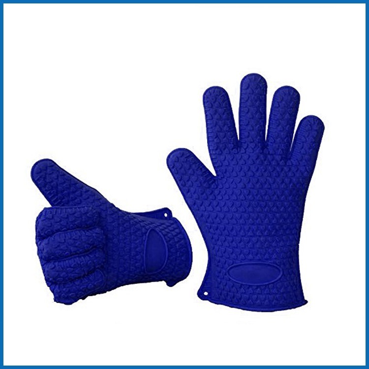 Silicone Hot Kitchen Pot Holder Glove Oven Mit (EB-93256-10)