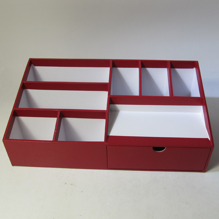 Multifunctional Paper Desktop Organizer with Drawer