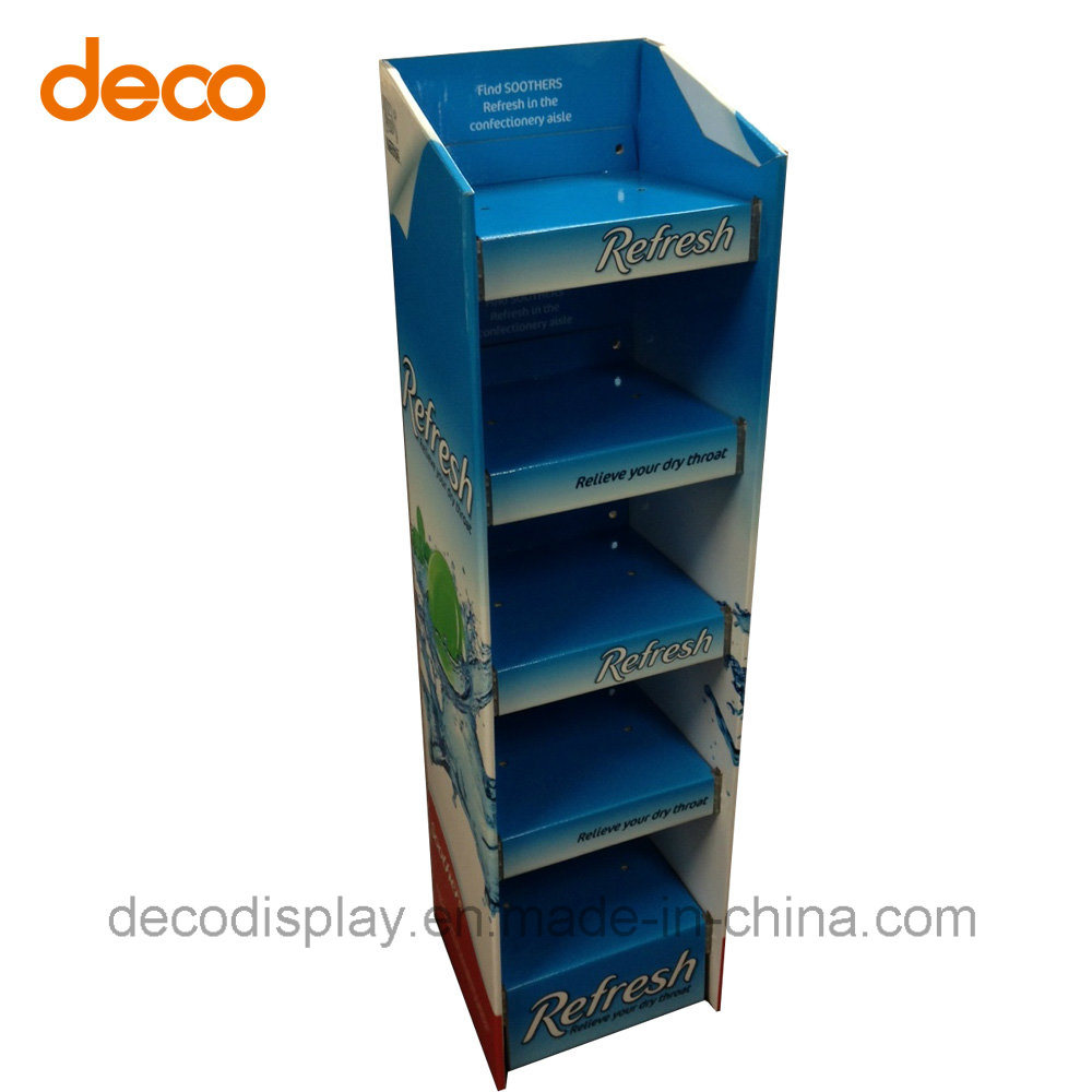 Duplex Paper Cardboard Pop Display Shelf for Sale