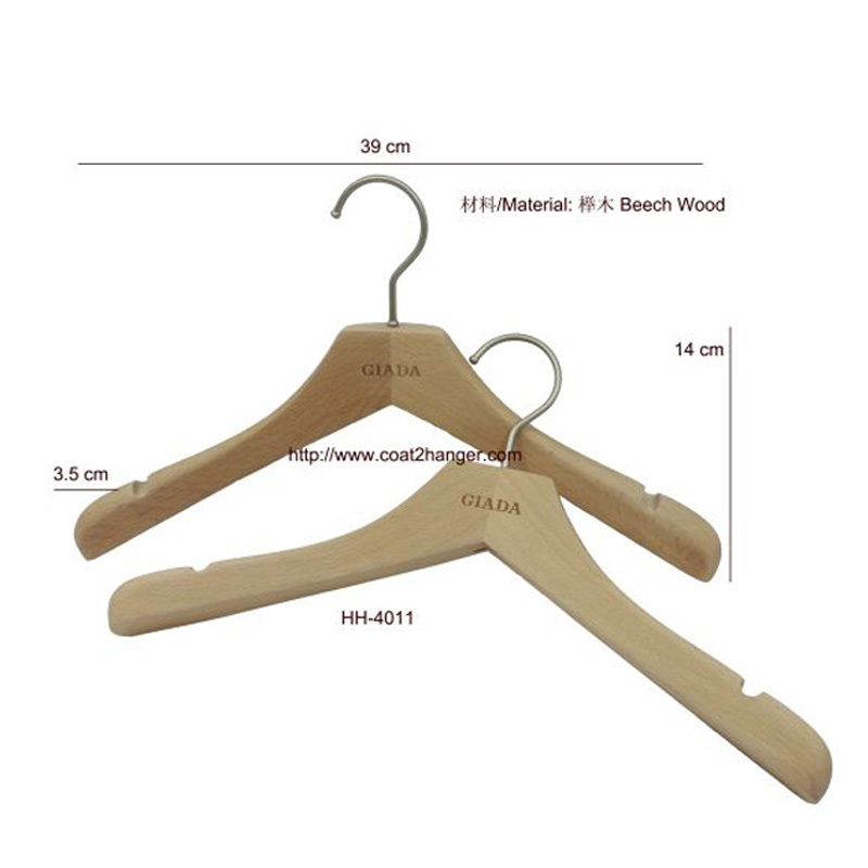 Natural Wooden Clothes Hanger