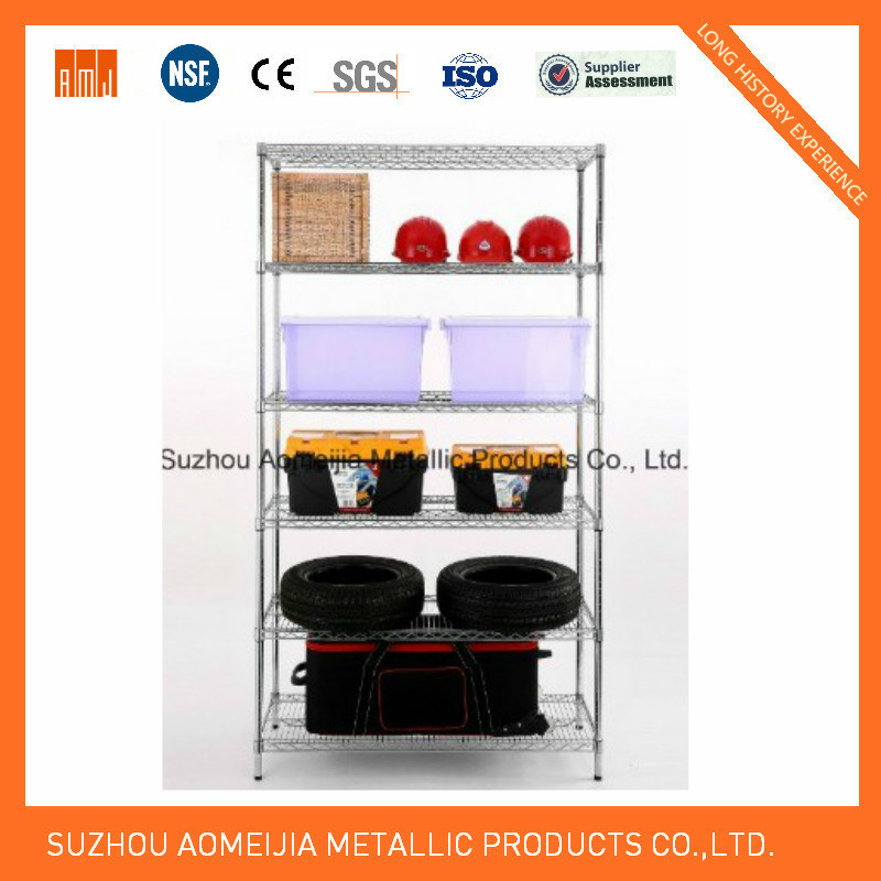 Metal Commercial 5 Tier Adjustable Wire Shelf