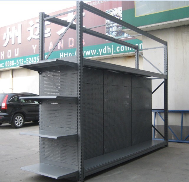 High Quality Supermarket display Shelf and Storage Rack Combination