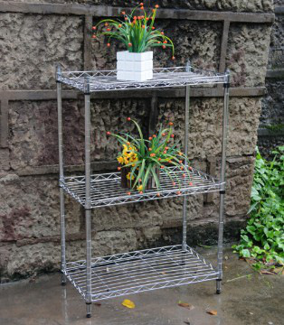 Powder Coating Metal Greenhouse Storage Wire Rack