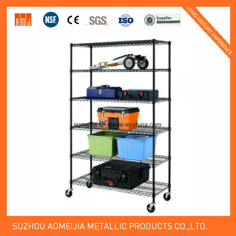 Slanted Wire Shelving Sliding Storage Systems