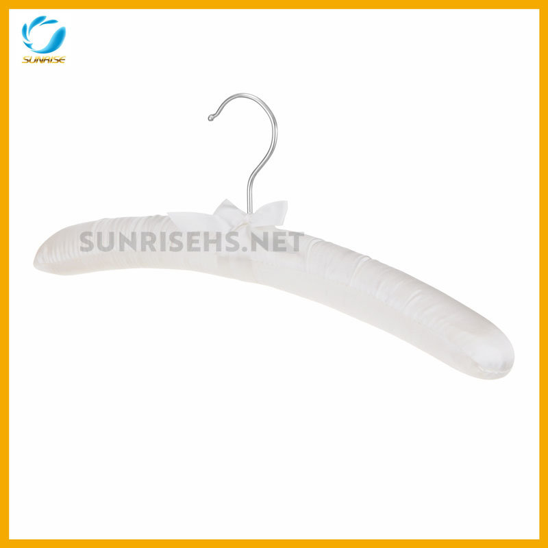 Soft White Padded Coat Satin Hangers