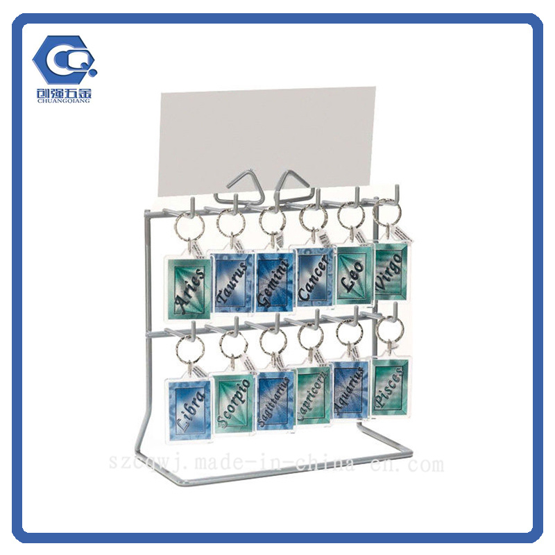 Counter Type Metal Wire Hanging Greeting Card Display Rack